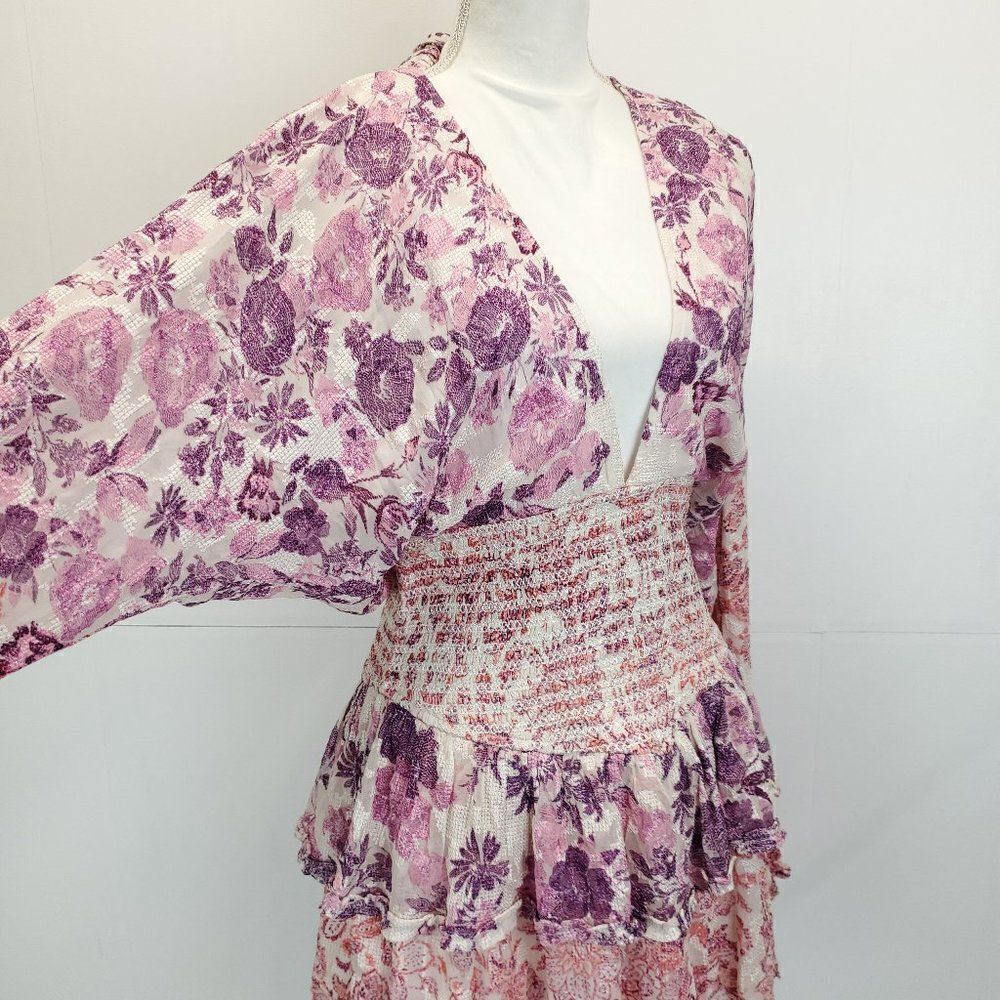 Hemant & Nandita Suki Ruffled Short Dress Large - Picture 11 of 14
